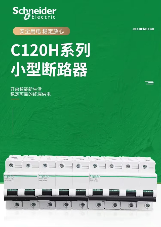 Schneider Electric Luftschalter C120H Hochstrom-Leistungsschalter Typ C oder Typ D in Weiß - Bild 3