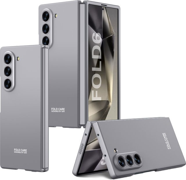Samsung Galaxy Z Fold 6 Hülle, matt, hautfreundlich, ultradünn und stoßfest, grau - Bild 1