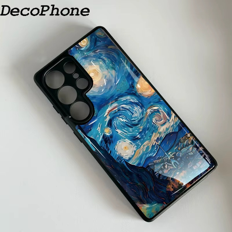 Samsung Galaxy Handyhülle mit Ölgemälde-Epoxid-Design und Fallschutz in Multicolour für Galaxy S23 S24 S25 S26 Plus FE Ultra Edge - Bild 1