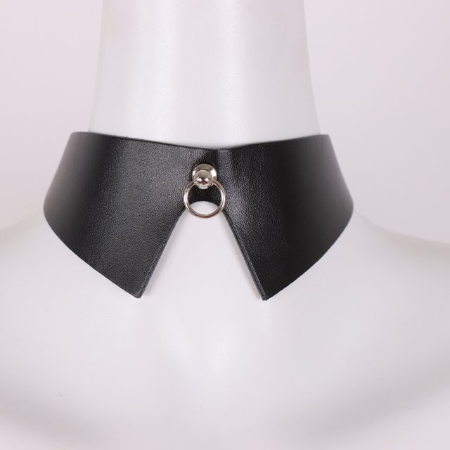 B.CYQZ Halskette, Leder, Schwarz, Gothic, Damen - Bild 1