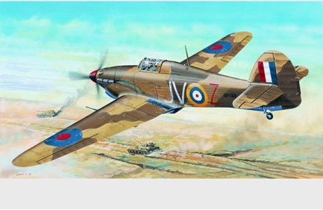 Trumpeter Hawker Hurricane IID Trop, Modellbau, 1:24 - Bild 1