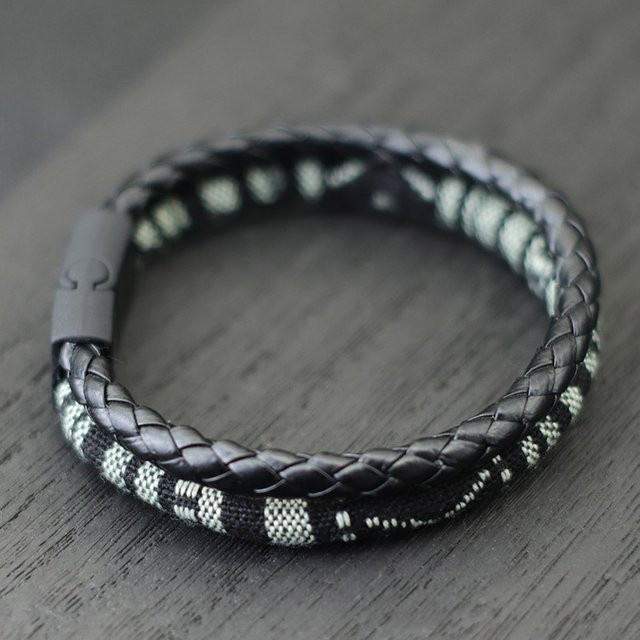 Noter Armband, Leder, Schwarz, Herren, Böhmen - Bild 1