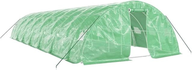 Furnicato Gewächshaus mit Stahlrahmen in Grün, Fläche: 70 m², B/T/H: 14 x 5 x 2,3 m - Bild 1