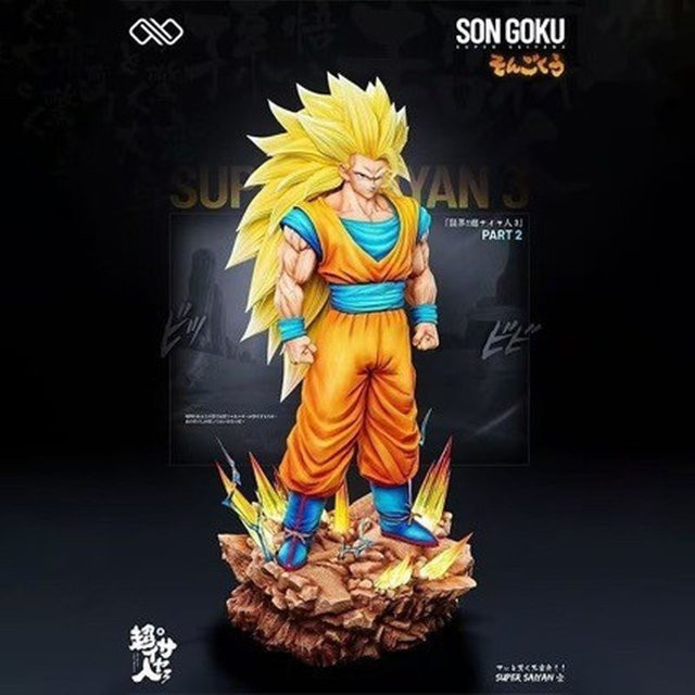 Bandai Dragon Ball Z Son Goku SSJ3 2.0 Actionfigur, mit LED-Basis - Bild 1