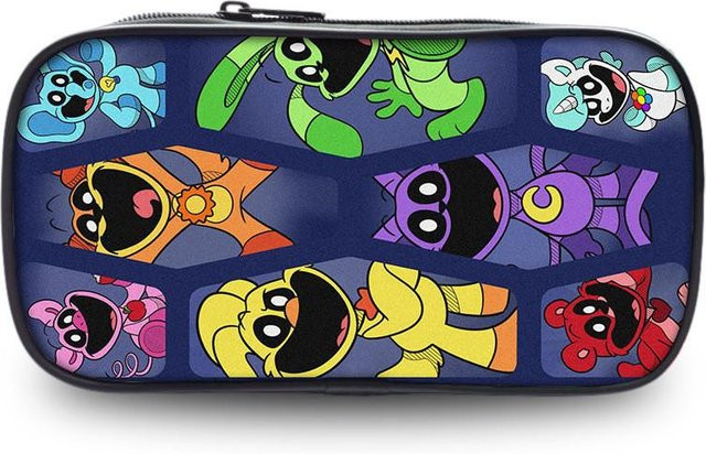 CrimsonCraft Catnap Poppy Playtime Federmäppchen für Schüler in Schwarz und Multicolour - Bild 1