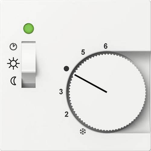 Schneider Electric Zentralplatte für Temperaturregler in Weiß - Bild 1