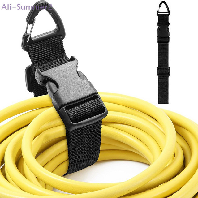 MX Verlängerungskabel-Organizer Schwarz 45 cm mit dreieckiger Clip-Schnalle und robustem Aufbewahrungsgurt für Werkstatt und Garage - Bild 1