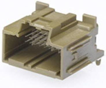 Molex Einbau-Stiftleiste Standard mit 2 Reihen in Beige oder Braun - Bild 1