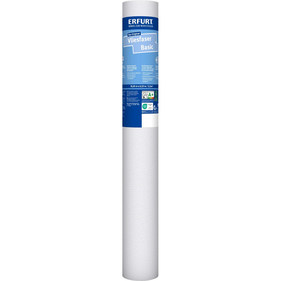 Erfurt Vliestapete Basic 105, weiß, B/L: 53 x 1005 cm - Bild 2