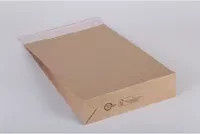 flexiPAK Faltentasche classic Standard aus Kraftpapier, braun, B: 19 cm, H: 30 cm - Bild 1