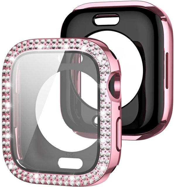 MY-CASE Uhrenzubehör Hülle für Apple Watch, rosa, Diamant, Kunststoff - Bild 1
