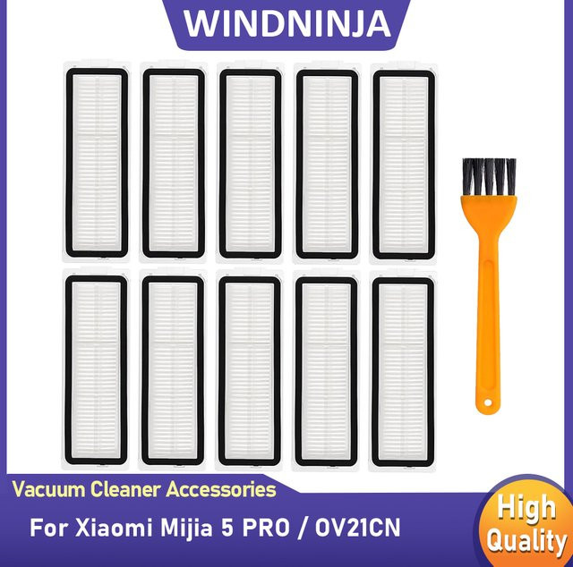 Xiaomi Mijia 5 PRO Ersatzteil-Set mit HEPA-Filter und Reinigungsbürste in Weiß - Bild 1