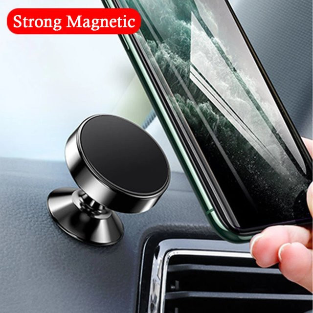 Magnetischer Autotelefonhalter in Schwarz für alle Smartphones und iPhone 15 sowie Samsung - Bild 1