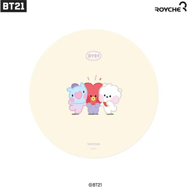 BT21 Minini Mauspadd in Gelb und Weiß - Bild 1