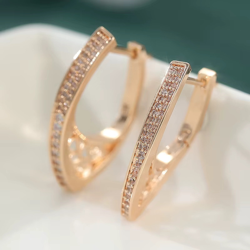 YoYo Ohrringe, Gold, Roségold, Zirkonia, Damen - Bild 2