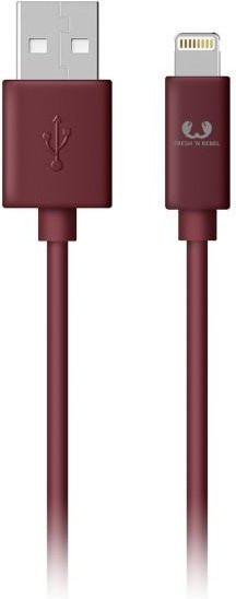 Fresh N Rebel Lightning-Kabel USB-A auf Lightning, Rot, 0,2 m - Bild 1