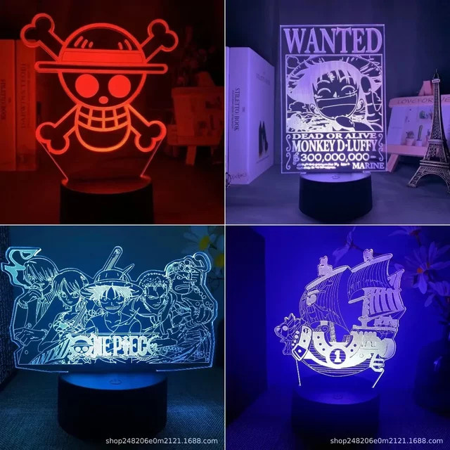 Bandai One Piece Actionfigur, 3D LED Farbwechsel, Bunt / Mehrfarbig - Bild 1