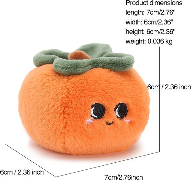 Binchi Keji Travel Orange, Gefüllte Weiche Puppe, Plüsch Kuscheltier, ab 0 Jahre - Bild 1