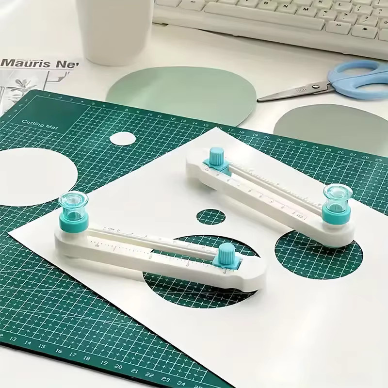 Kreisförmiger Papierschneider mit 45mm Messerkopf für Scrapbooking und Bastelarbeiten in Weiß - Bild 4