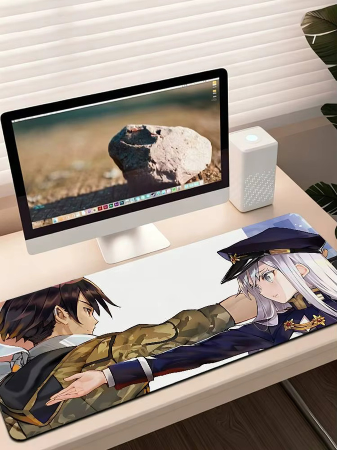 Bilibili Anime 86 Eighty Six Gaming-Mauspad in Multicolour, rutschfeste Schreibtischunterlage mit genähtem Rand für Computer und Tastatur - Bild 7