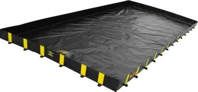 Justrite Leckage-Faltwanne XT, Schwarz, B/T/H: 430 x 1710 x 30,5 cm, Fassungsvermögen: 22183 l - Bild 1