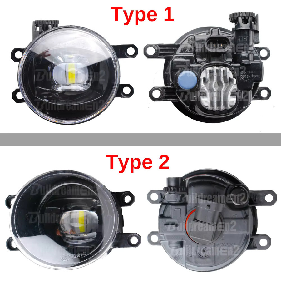 Buildreamen2 LED Nebelscheinwerfer und Tagfahrlicht Baugruppe in Schwarz für Toyota Aygo (AB20) 2009-2012, H11, 12V, 2x30W - Bild 6