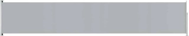 Furnicato Seitenmarkise ausziehbar aus Polyester und Stahl, Farbe: Grau, B: 117 cm, L: 600 cm - Bild 1