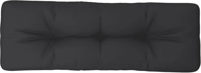 vidaXL Palettenkissen Schwarz aus Polyester, B/T/H: 120 x 40 x 12 cm - Bild 1