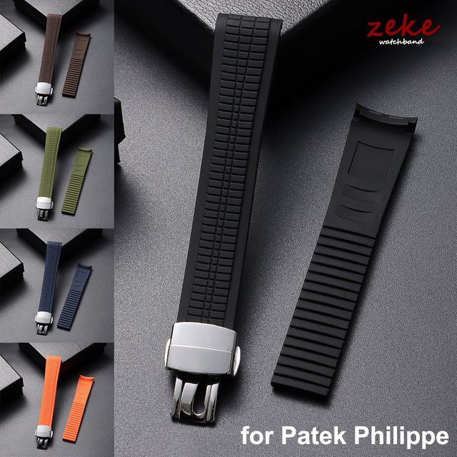 Uhrenarmband Silikon, 21 mm, Schwarz, Unisex - Bild 1
