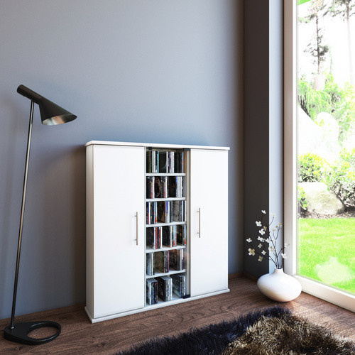 VCM Regal Santo in Weiss aus Holzwerkstoff, B/H/T: 18 x 91,5 x 86 cm - Bild 2
