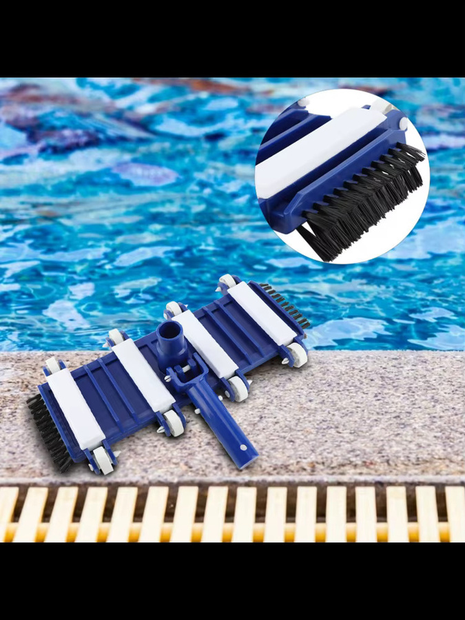 TOPINCN Schwerlast-Poolreinigungsbürste für Teiche und Schwimmbecken, blau, rechteckig - Bild 6