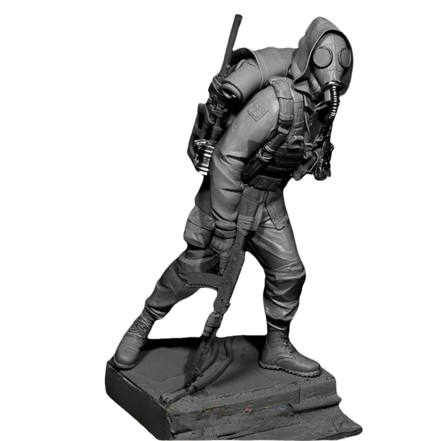 GK Doomsday Warrior Resin-Soldatenmodell, 1/16, mit Sockel, DIY-Bausatz - Bild 4
