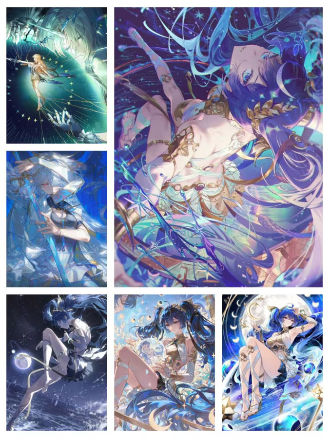 Chisa Cartethyia Yuno Wuthering Waves 5D Diamantmalerei als handgemachtes Kunsthandwerk zur Heimdekoration in Multicolour, Durchmesser: 30 cm - Bild 3