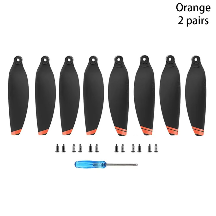 DJI Mavic Mini 2 Ersatzpropeller Set 4726FM Quick Release Flügel in Bunt (Schwarz/Orange) - Bild 2