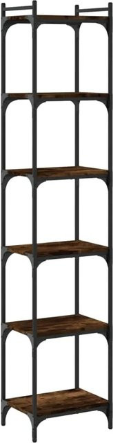 vidaXL Bücherregal im Industrial Design mit 6 Böden in Braun, B/T/H: 40 x 30 x 188 cm - Bild 1