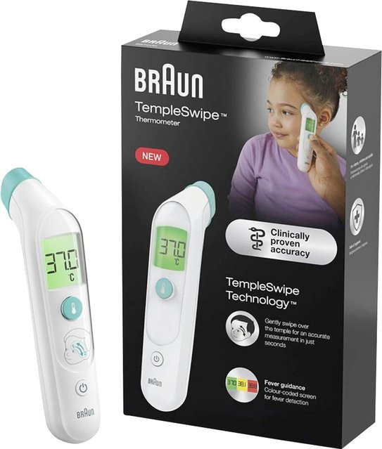 Braun TempleSwipe BST200 Stirn-Thermometer in Weiß - Bild 1