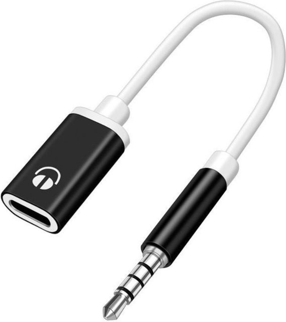 Maipuxing Kopfhörer-Konverter von 3,5 mm Klinkenstecker auf USB-C Buchse in Schwarz, Silber, Rot oder Pink - Bild 1