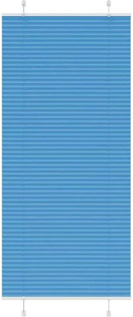 vidaXL Plissee Blau semi-transparent aus Polyester, B: 100 cm, H: 200 cm - Bild 1