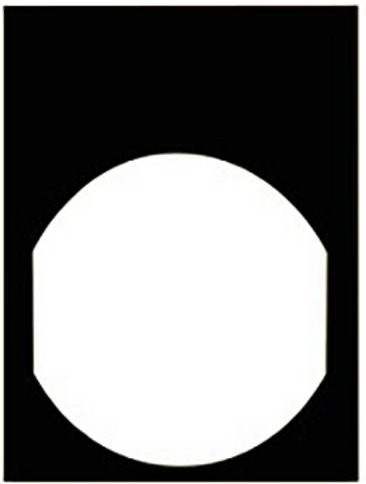Schneider Electric ZBY42101 Bezeichnungsschild aus Metall in Schwarz, 10 Stück - Bild 1