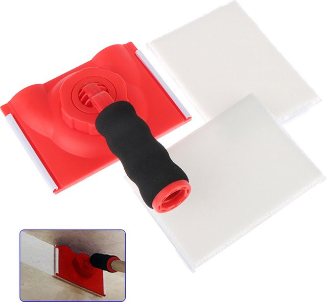 Professioneller Latex Edger Pinsel für präzises Malen von Wänden und Decken in Rot - Bild 1