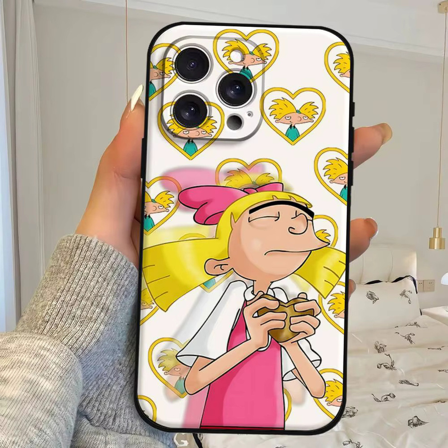 Hey A-Arnolds Cartoon Handyhülle für iPhone 11 bis 17 Pro Max Plus Mini aus weichem TPU in Multicolour - Bild 1