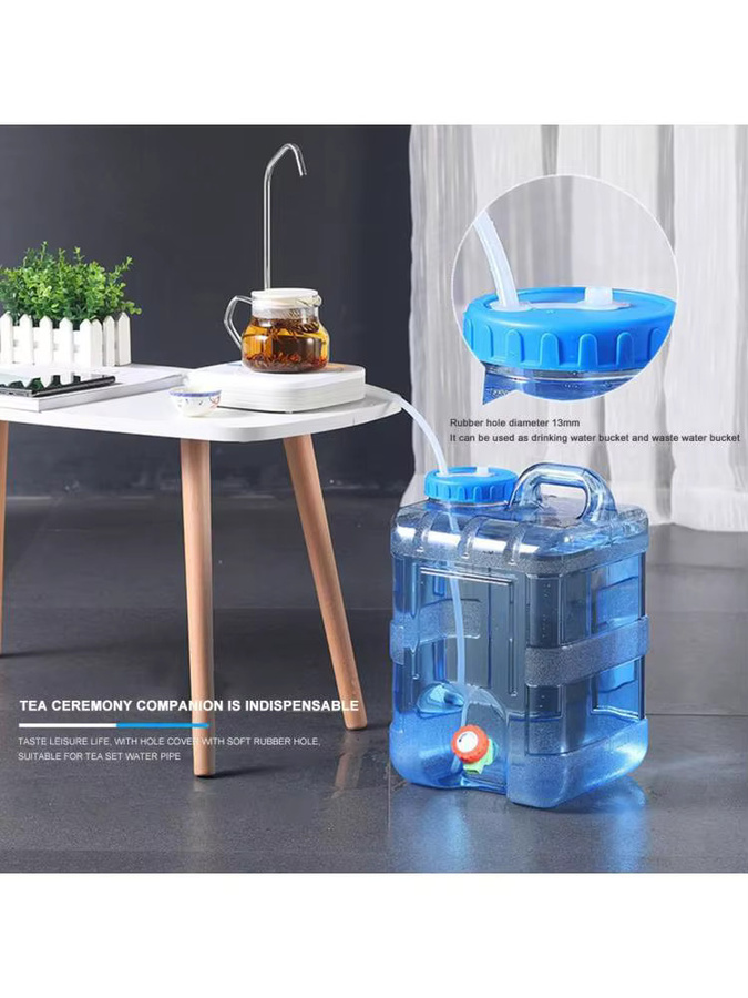 JOCESTYLE Trinkwasserkrug mit Zapfhahn, multifunktionaler Camping-Wassertank in Blau, 24,0 l - Bild 5