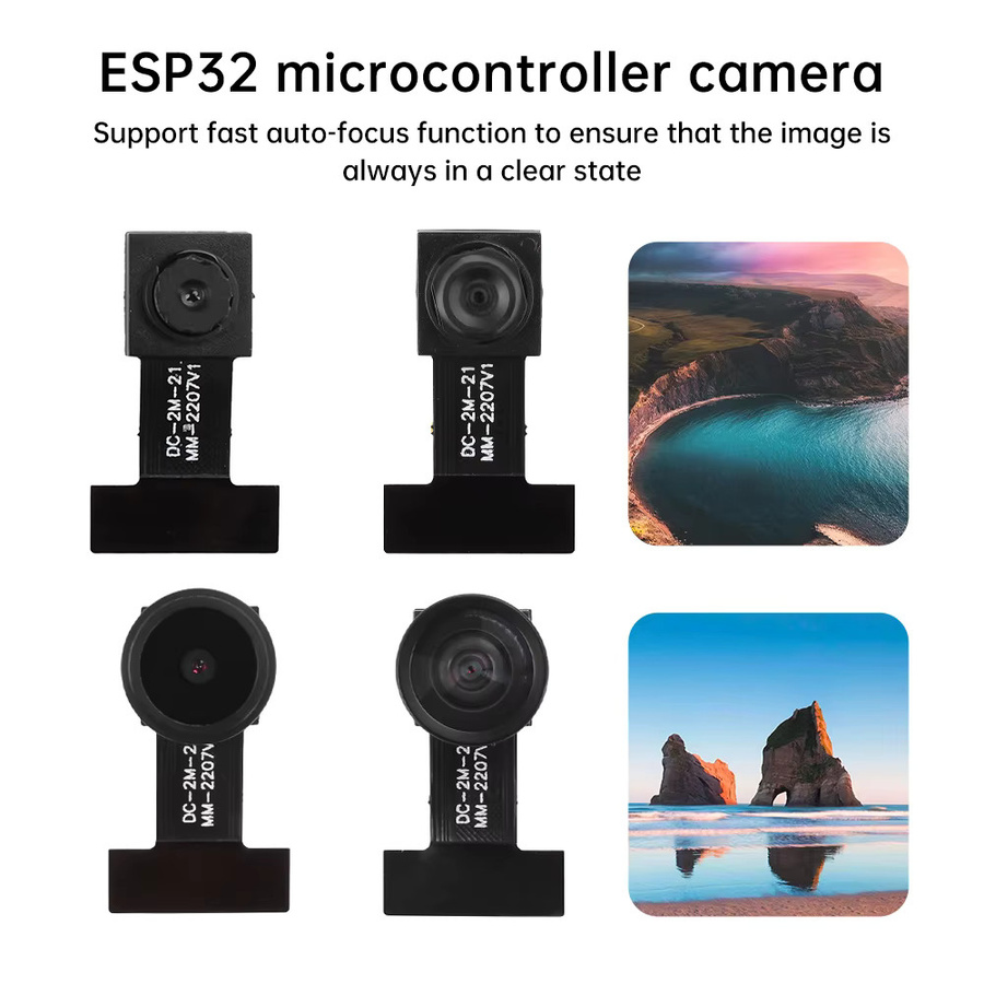 diymore GC2145 Kameramodul mit 2 Millionen Pixeln, DVP-Schnittstelle und ESP32-Mikrocontroller, Schwarz, 68-160 Grad Sichtfeld - Bild 3