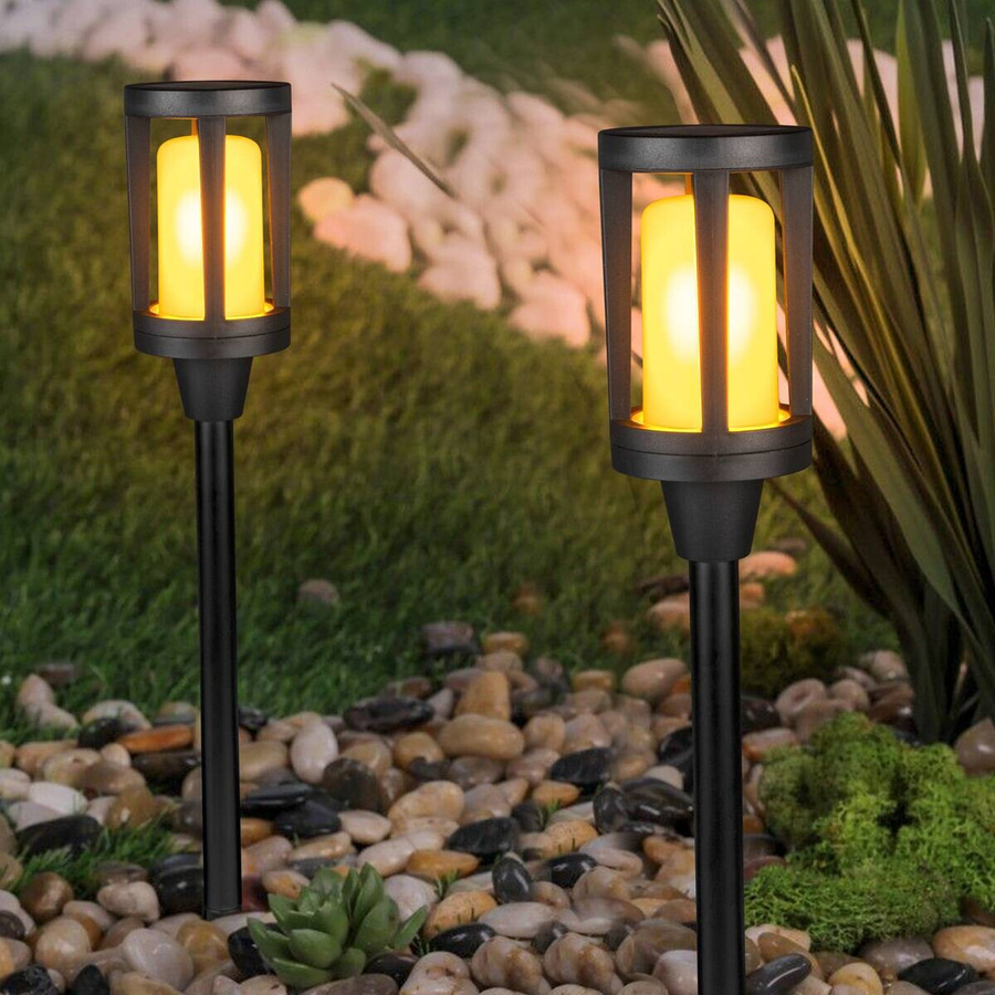 Sensation Solarleuchte LED aus Kunststoff in Schwarz für Garten und Außenbereich, Höhe: 55,5 cm, Durchmesser: 8,3 cm - Bild 2