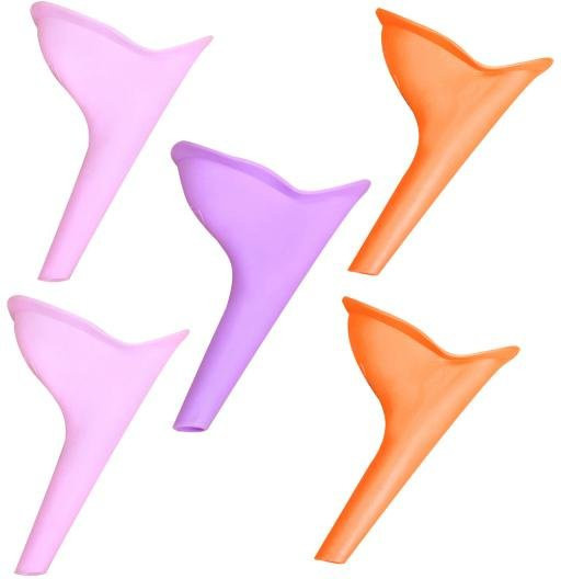 5-teiliges Uriniertrichter-Set für Damen, tragbar, wiederverwendbar - Bild 1