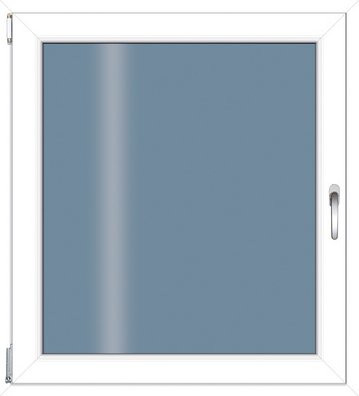 RORO Kunststoff-Fenster KOMFORT B70 in Weiss mit Klarglas, B: 70 cm, H: 90 cm - Bild 1