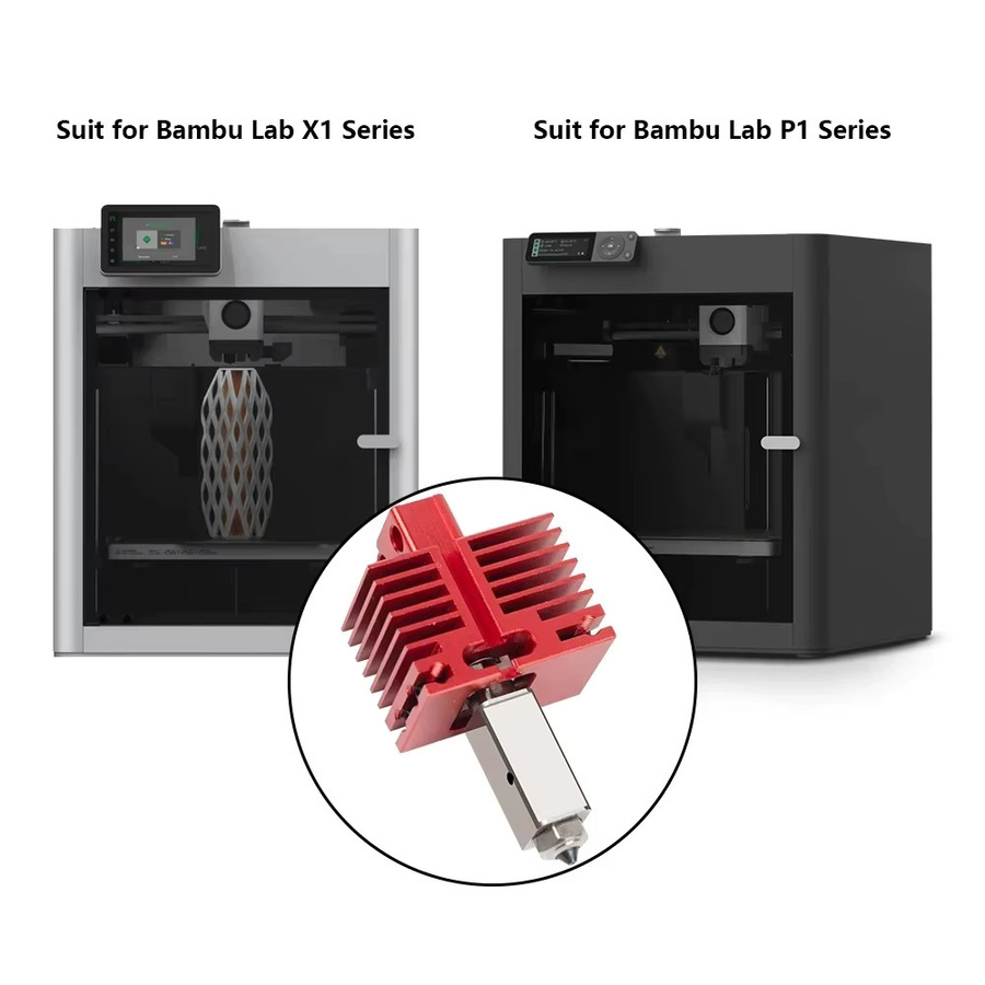 Bambu Lab Hotend mit Düse und Thermistor V4.0 für P1S, X1 Carbon und P1P Zubehör - Bild 2