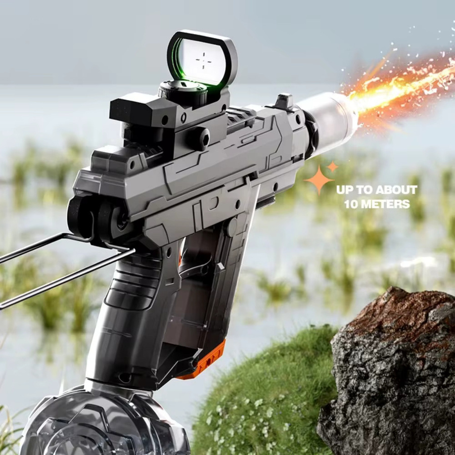 CTMA UZI Elektrische Wasserpistole mit Realistischer Flammenmündung, Hochdruck-Spritzpistole - Bild 1