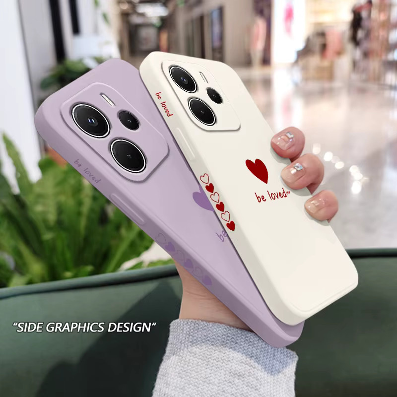 Xiaomi Handyhülle aus flüssigem Silikon mit Herz-Design in Schwarz für Redmi Note 15 14 13 12 11 10 Pro Plus 5G/4G - Bild 1