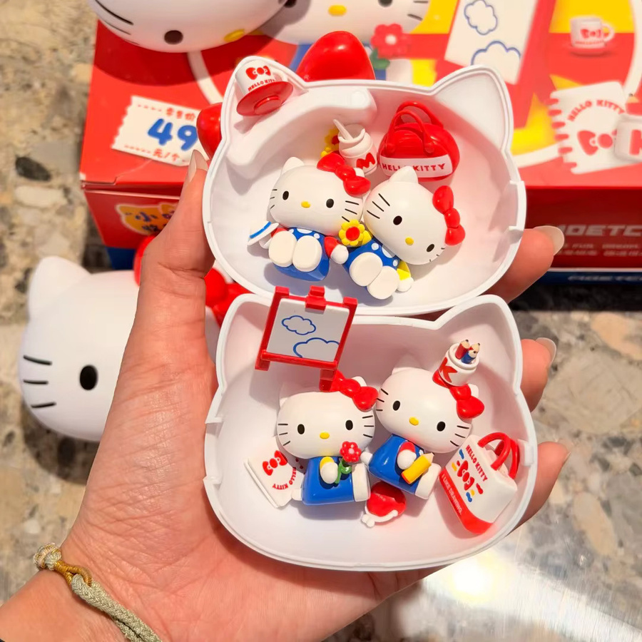 52TOYS Hello Kitty Daily Fun Share Serie, Mini-Bohnen Blindbox Desktop-Figur - Bild 5